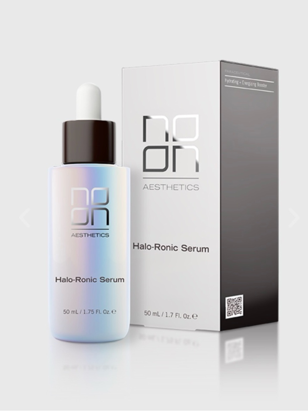 NOON Aesthetics Halo-Ronic Serum – Iridescent White Hydrating Serum